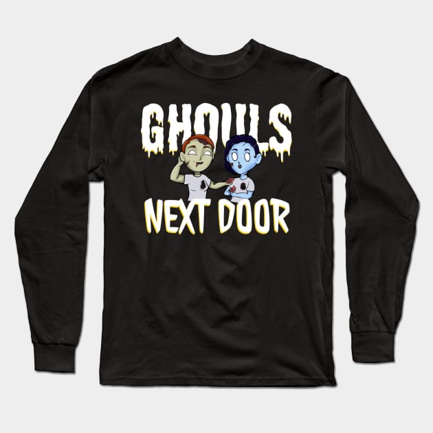 Ghoulish Friends Long Sleeve T-Shirt by theghoulsnextdoor